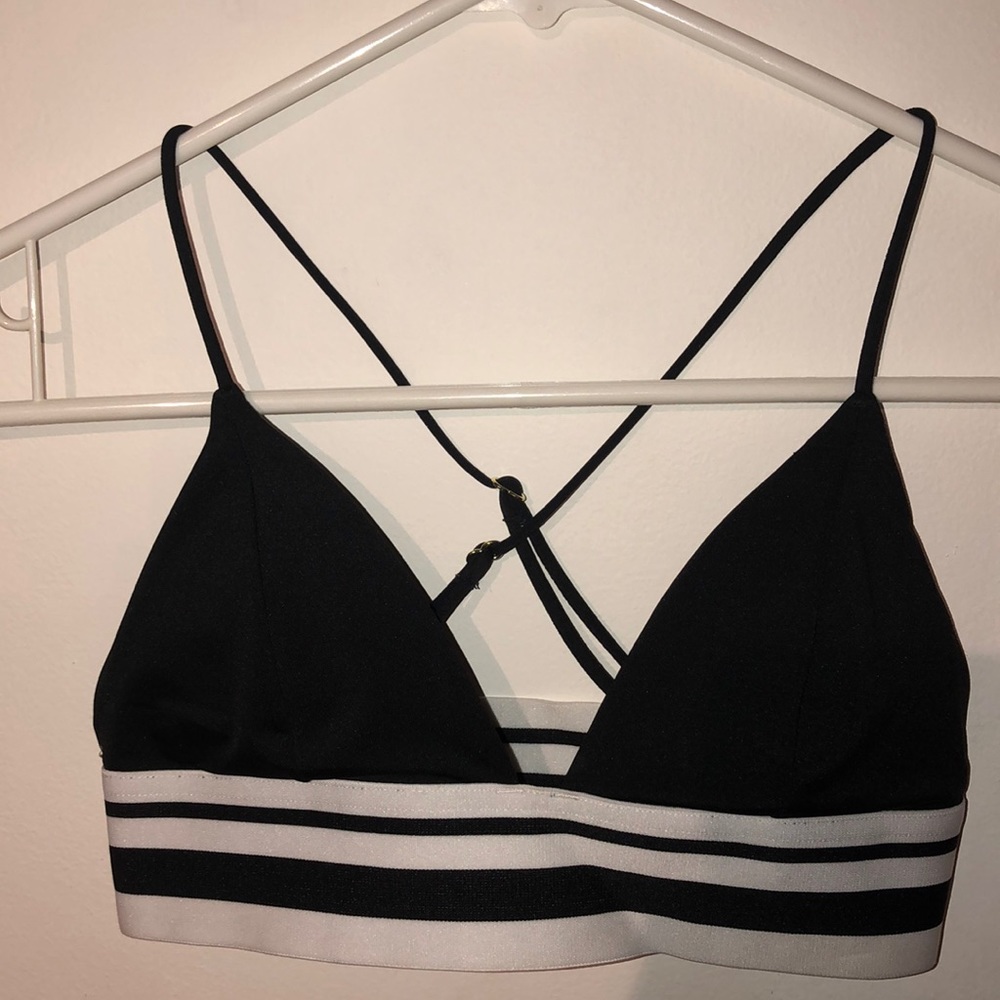black bikini top